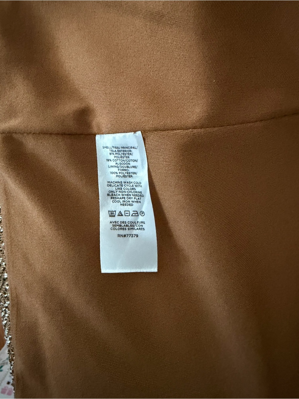 Ann Taylor Factory Brown Textured Open Front Jacket Blazer XS Career Office - Picture 12 of 13